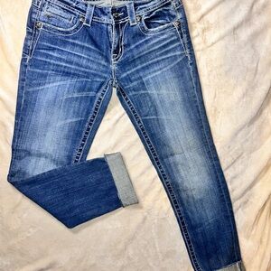 Miss Me Distressed Blue Boyfriend Jeans